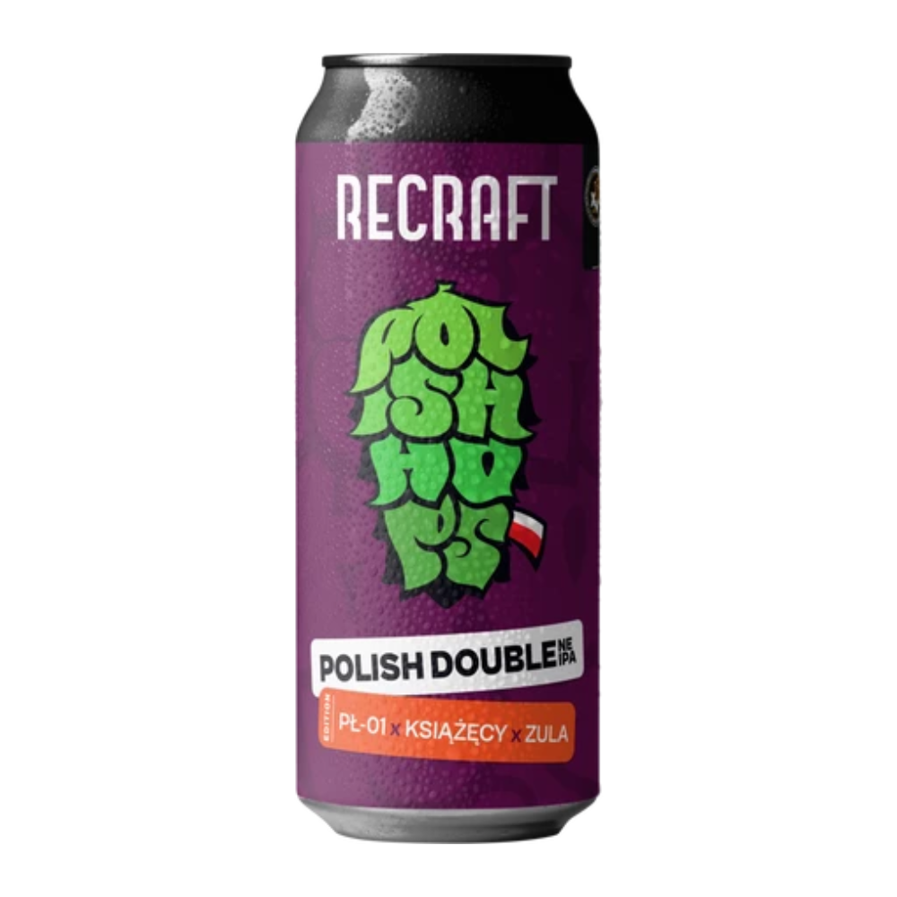 Piwo Recraft Polish Double Hazy IPA PŁ-01 & Książęcy & Zula 7,6% 500 ml