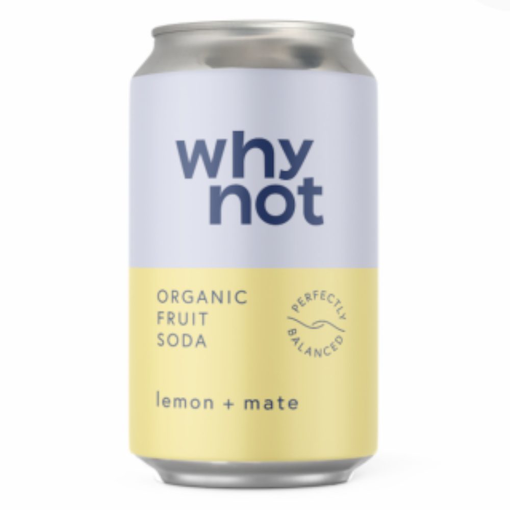 Napój Why Not Organic Craft Cytryna  Mate 330 ml puszka