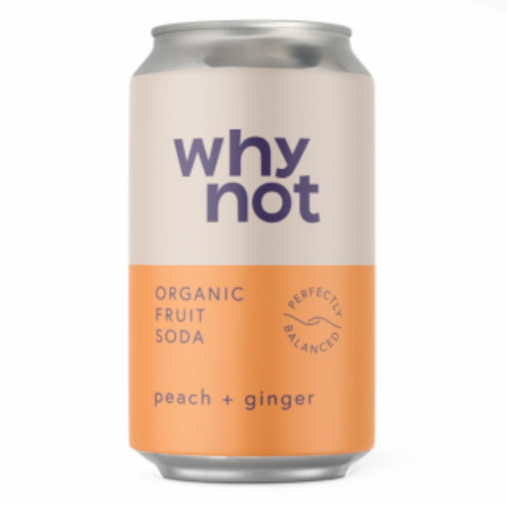 Napój Why Not Organic Craft Brzoskwinia Imbir 330 ml puszka