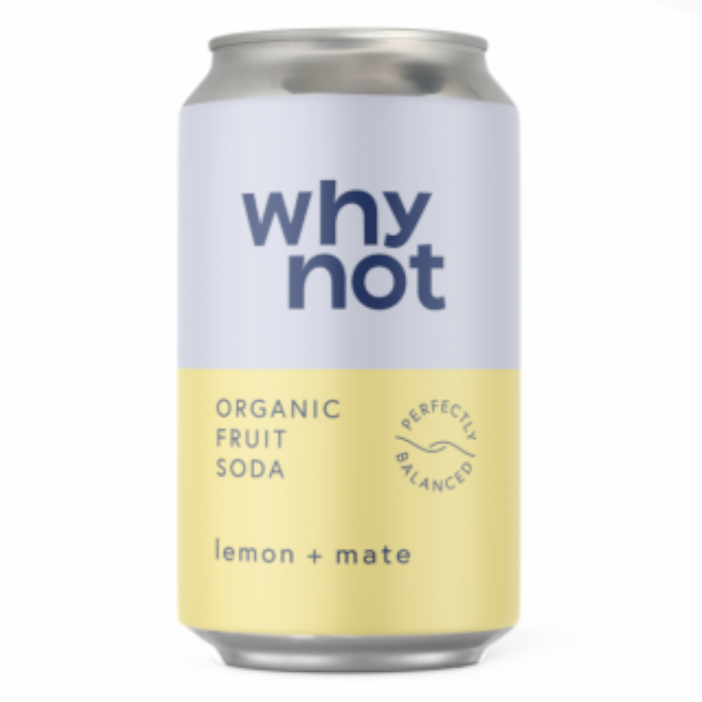 Napój Why Not Organic Craft Cytryna  Mate 330 ml puszka