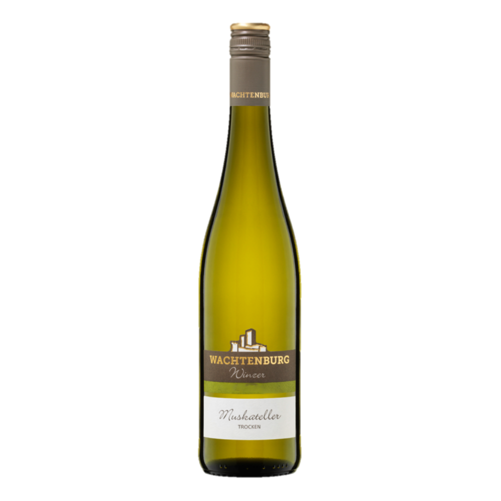 Wino Wachtenburg Muskateller Trocken 12% białe półwytrawne 750 ml