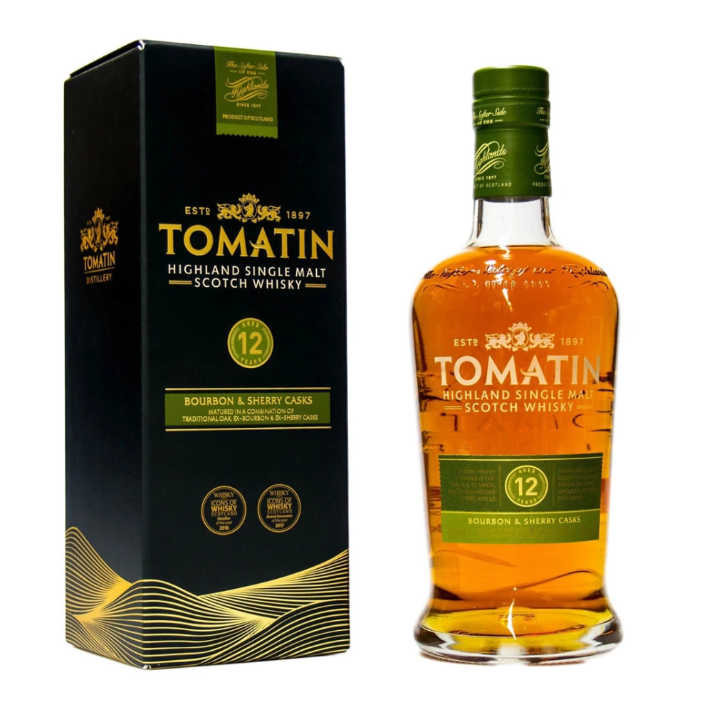 Whisky Tomatin 12 YO 43% 1000 ml Gift Box