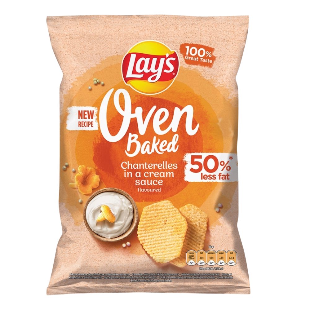 Chipsy Lay's Oven Baked Kurki W Śmietanie 110 gr