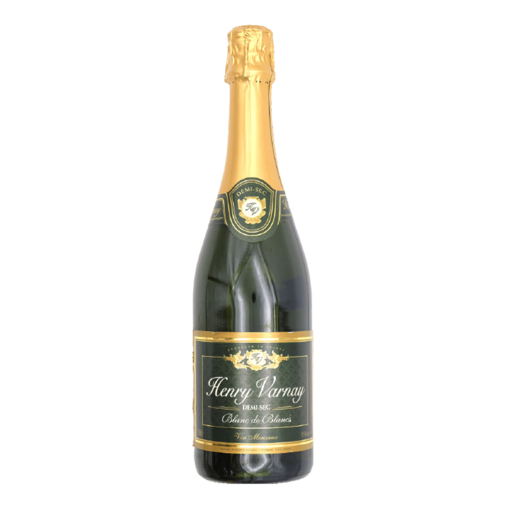 Wino musujące Henry Varnay Blanc de Blancs Demi-Sec białe półwytrawne 750 ml