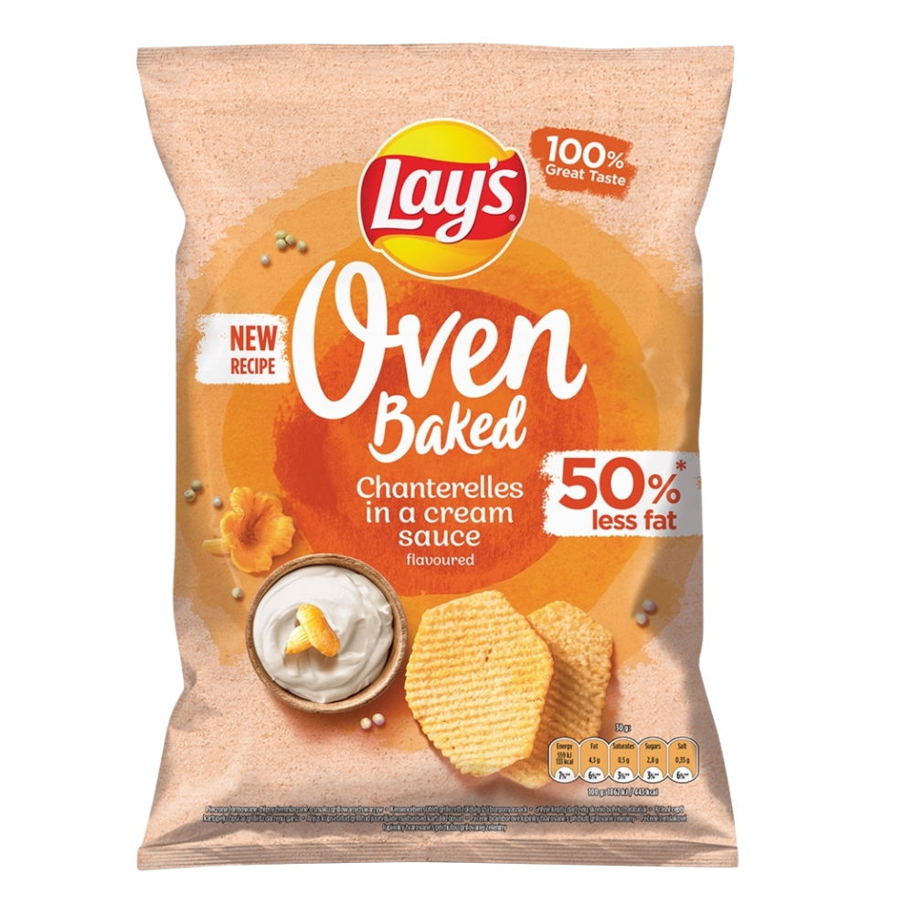 Chipsy Lay's Oven Baked Kurki W Śmietanie 110 gr