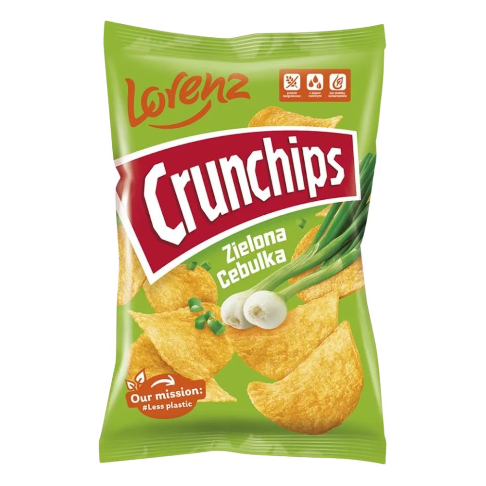 Chipsy Crunchips Zielona Cebulka 140 gr