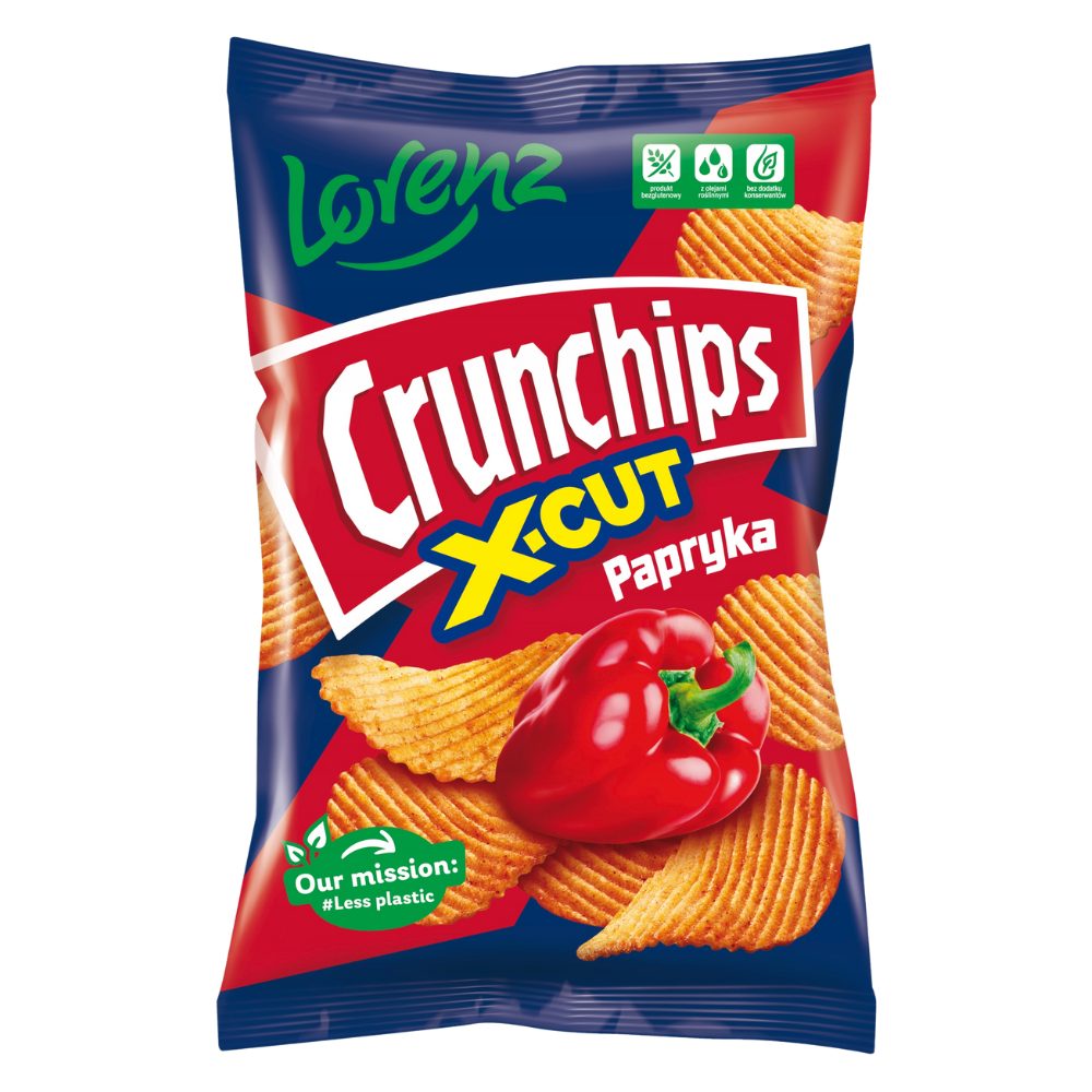 Chipsy Crunchips X-Cut Papryka 140 gr