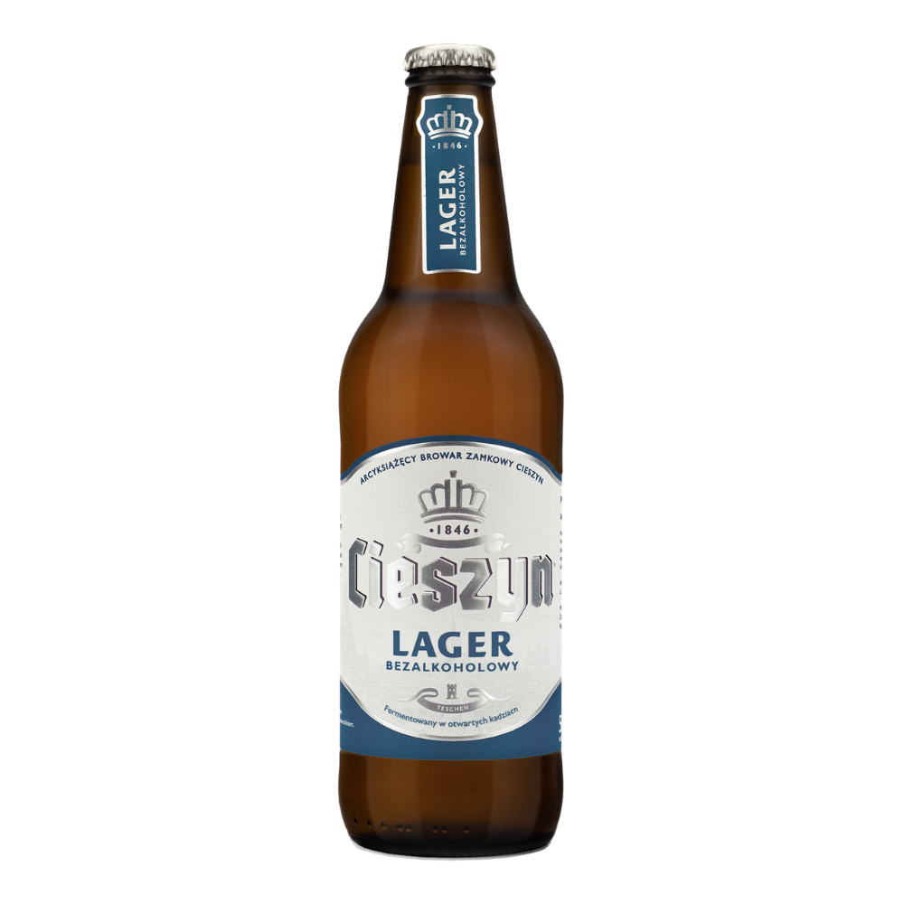 Piwo Cieszyn Lager Bezalkoholowy 500 ml