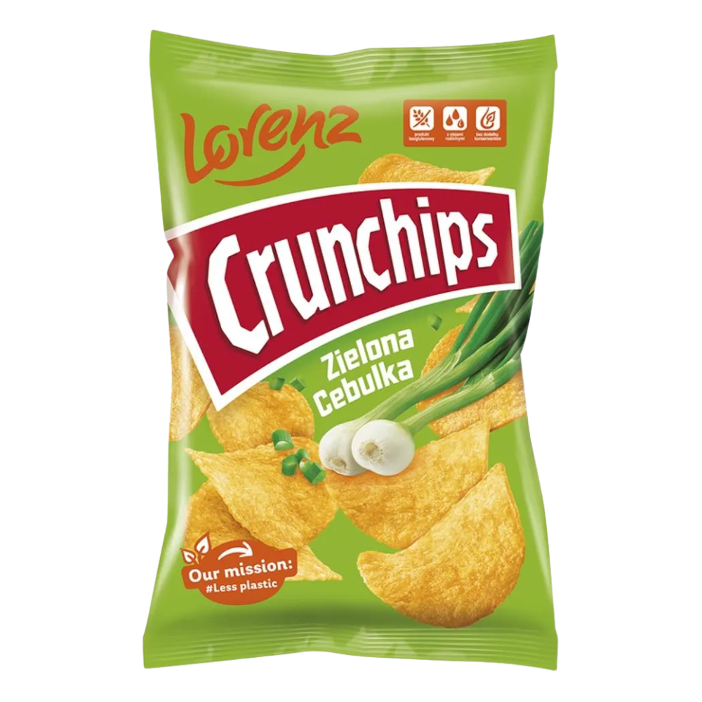 Chipsy Crunchips Zielona Cebulka 140 gr
