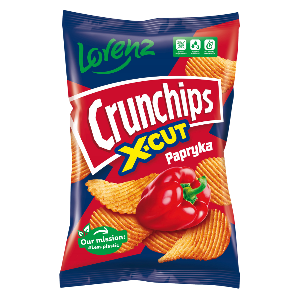 Chipsy Crunchips X-Cut Papryka 140 gr