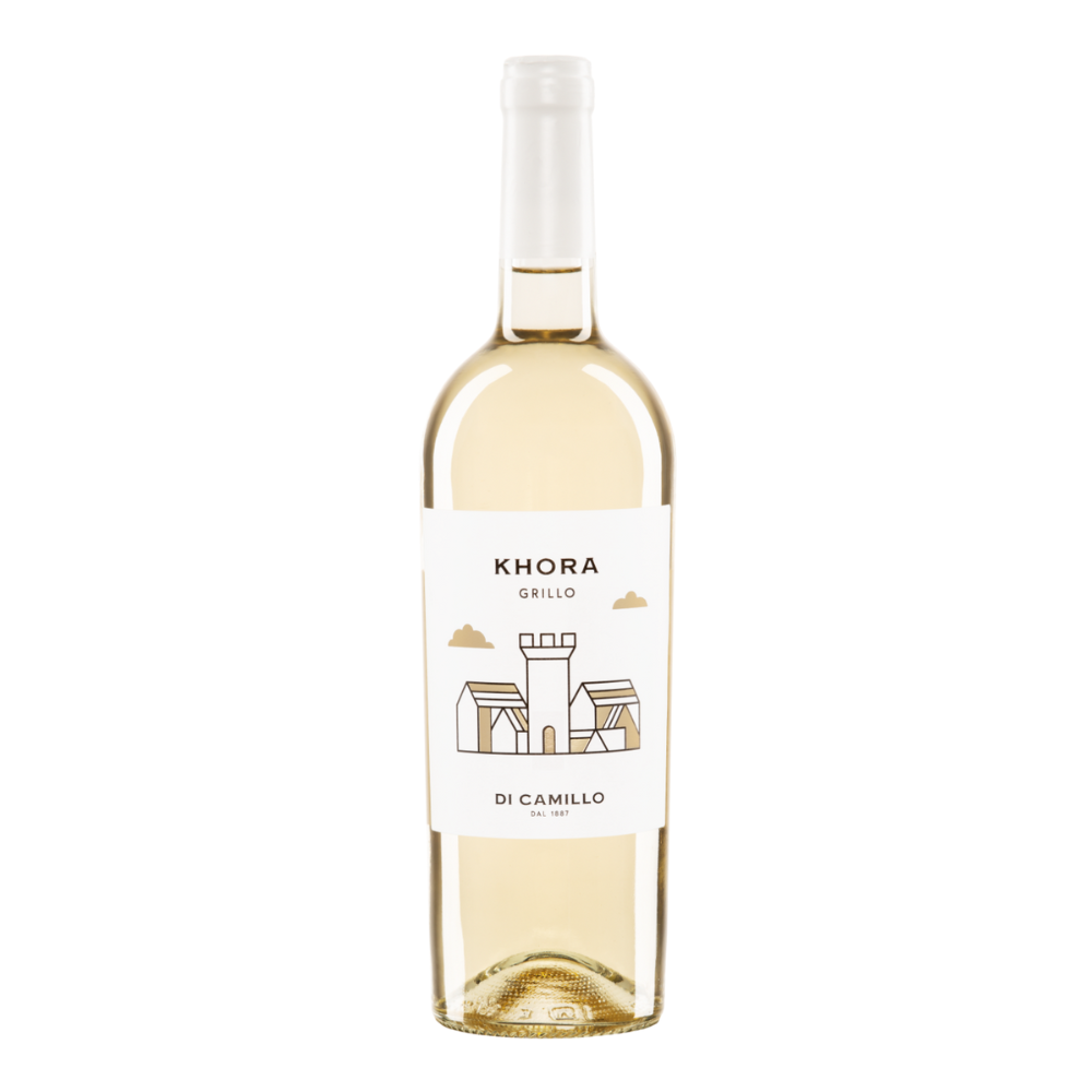 Wino Khora Grillo Sicilia DOP 13% białe wytrawne 750 ml