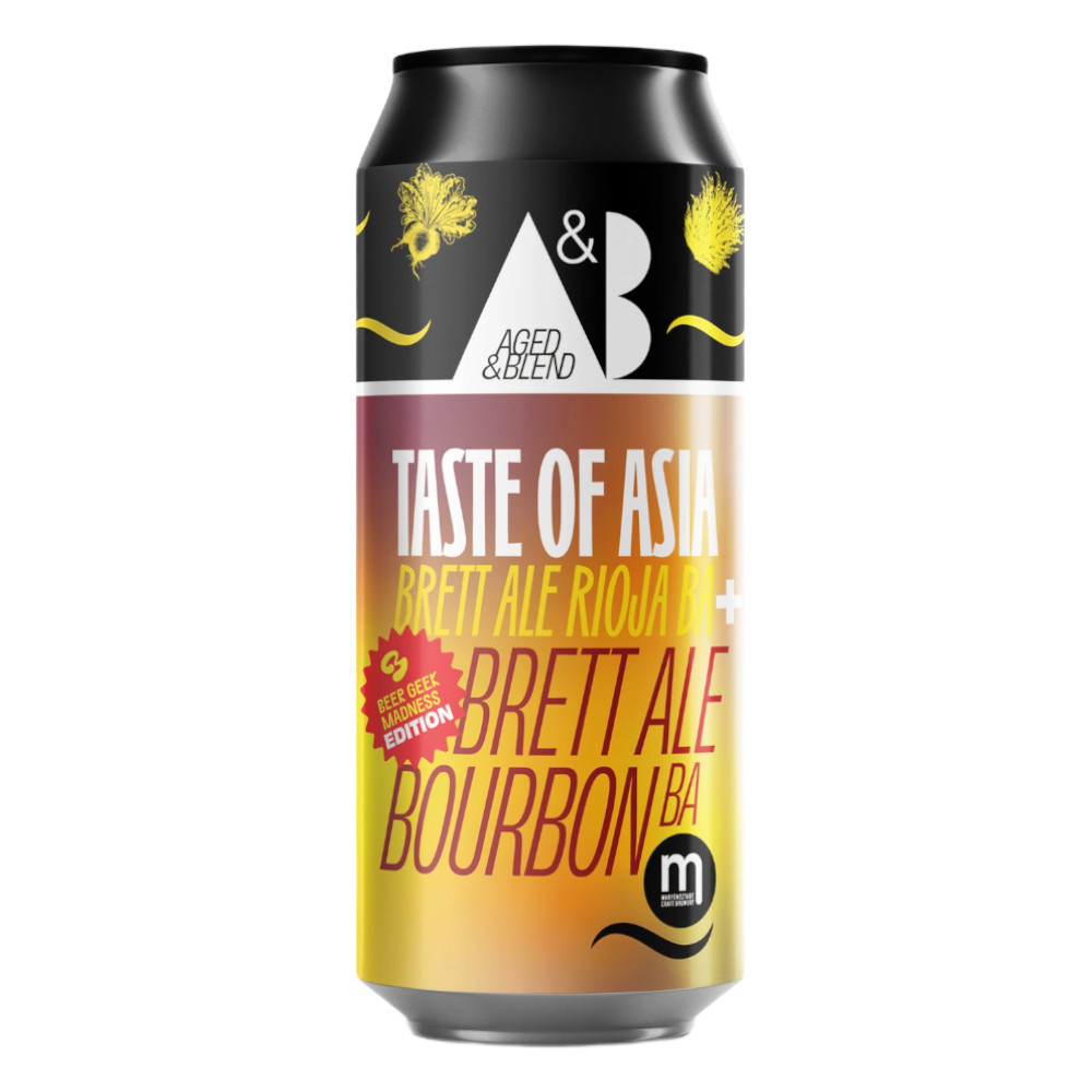 Piwo Maryensztadt Aged&Blend - Taste of Asia Brett Ale Rioja BA + Brett Ale Bourbon BA 10% 500 ml Puszka