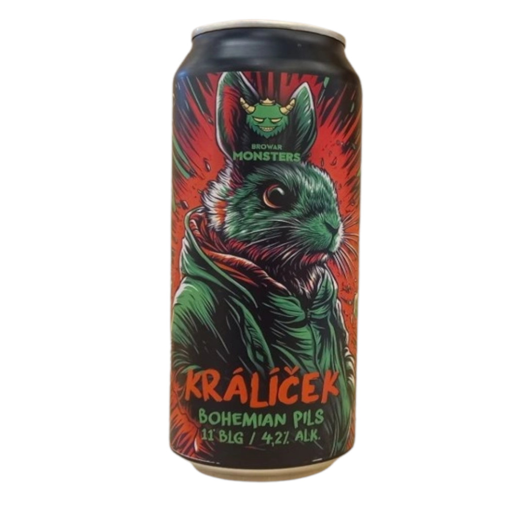 Piwo Monsters Kralicek Bohemian Pils 4,2% 500 ml Puszka