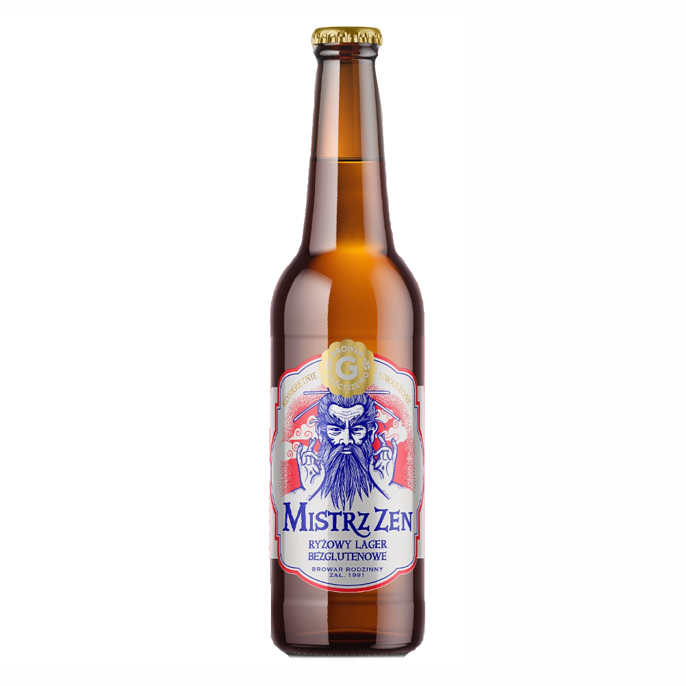 Piwo Gościszewo Mistrz Zen Ryżowy Lager Bezglutenowy 500 ml
