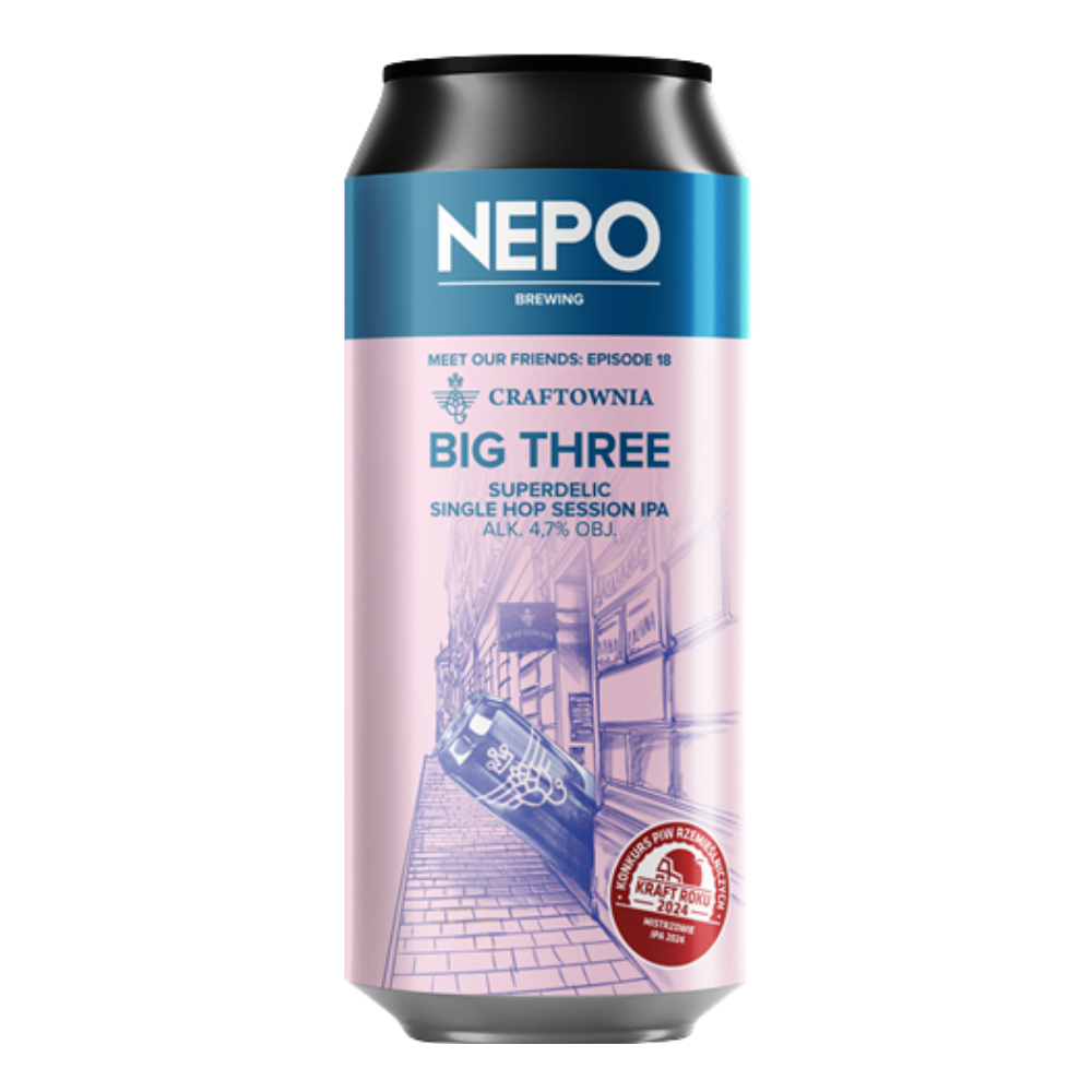 Piwo Nepomucen Meet Our Friends  Episode 18  Big Three 4,7% 500 ml puszka