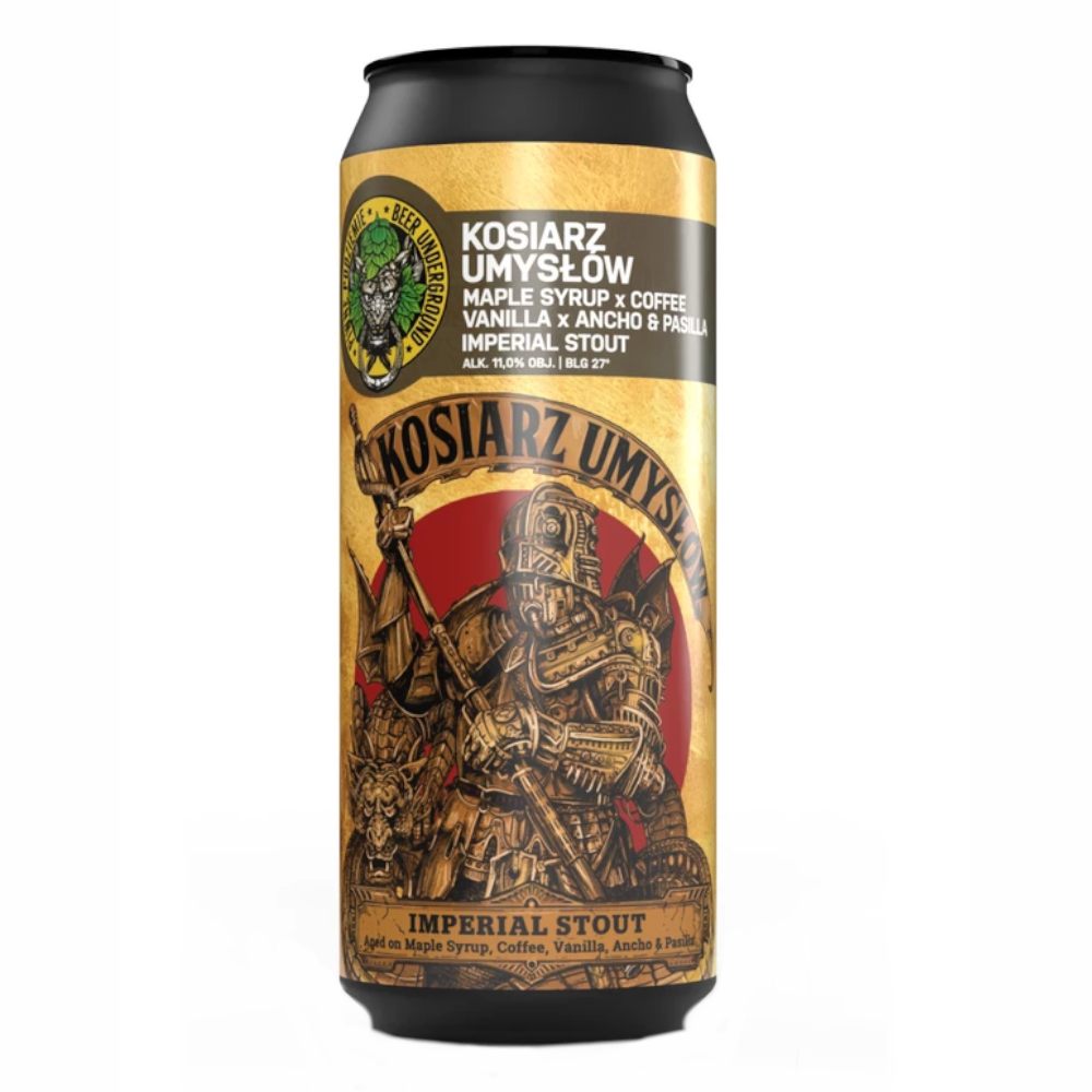 Piwne Podziemie Kosiarz Umysłów Maple Syrop - Imperial Stout 11% 500 ml puszka