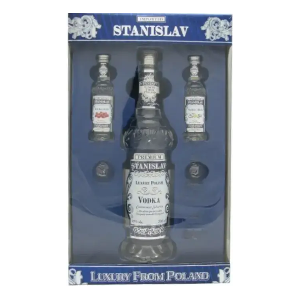 Wódka Stanislav Luxury 40% 700 ml + 2 miniaturki