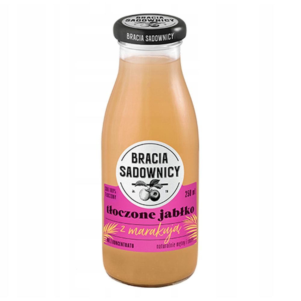 Sok Bracia Sadownicy Tłoczone Jabłko z Marakują 250 ml