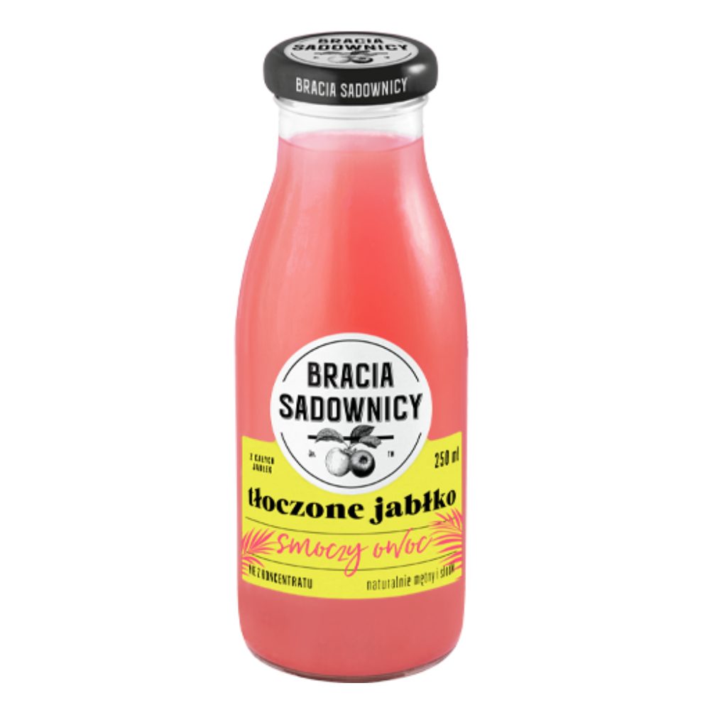 Sok Bracia Sadownicy Tłoczone Jabłko Smoczy Owoc 250 ml