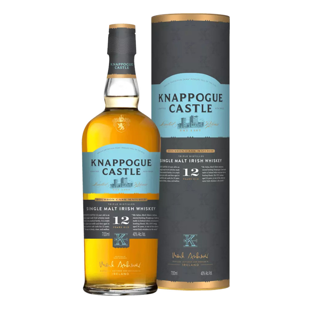Whisky Knappogue Castle 12 YO Irish 43% 700 ml tuba