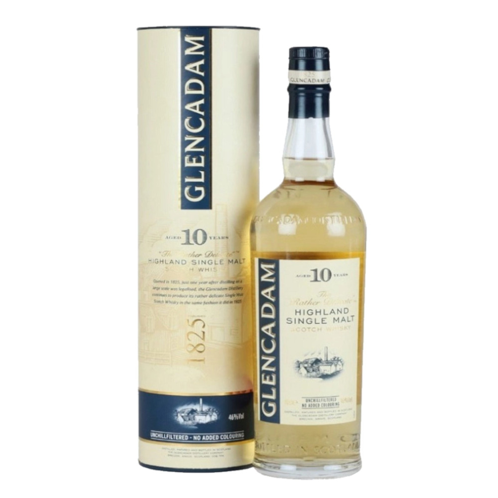 Whisky Glencadam 10 YO 46% 1000 ml tuba