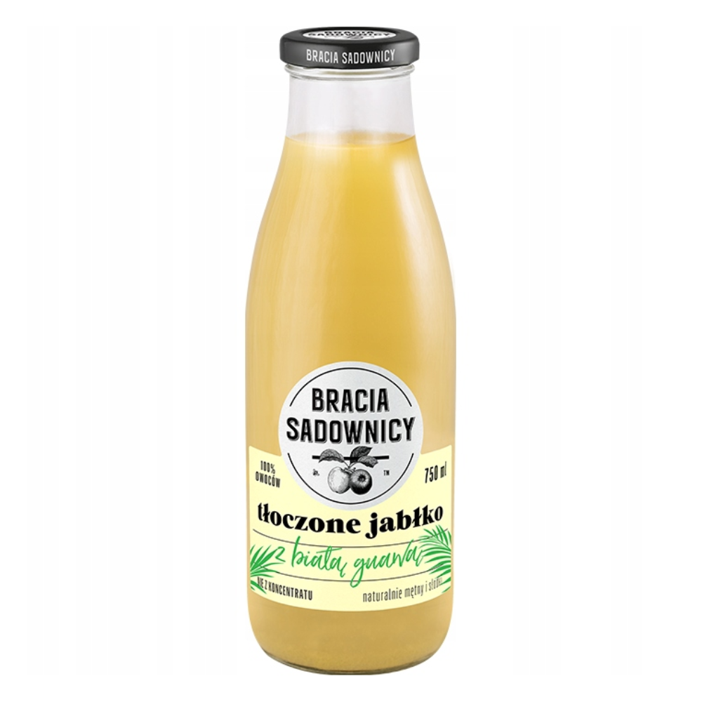 Sok Bracia Sadownicy Tłoczone Jabłko z Białą Guawą 750 ml