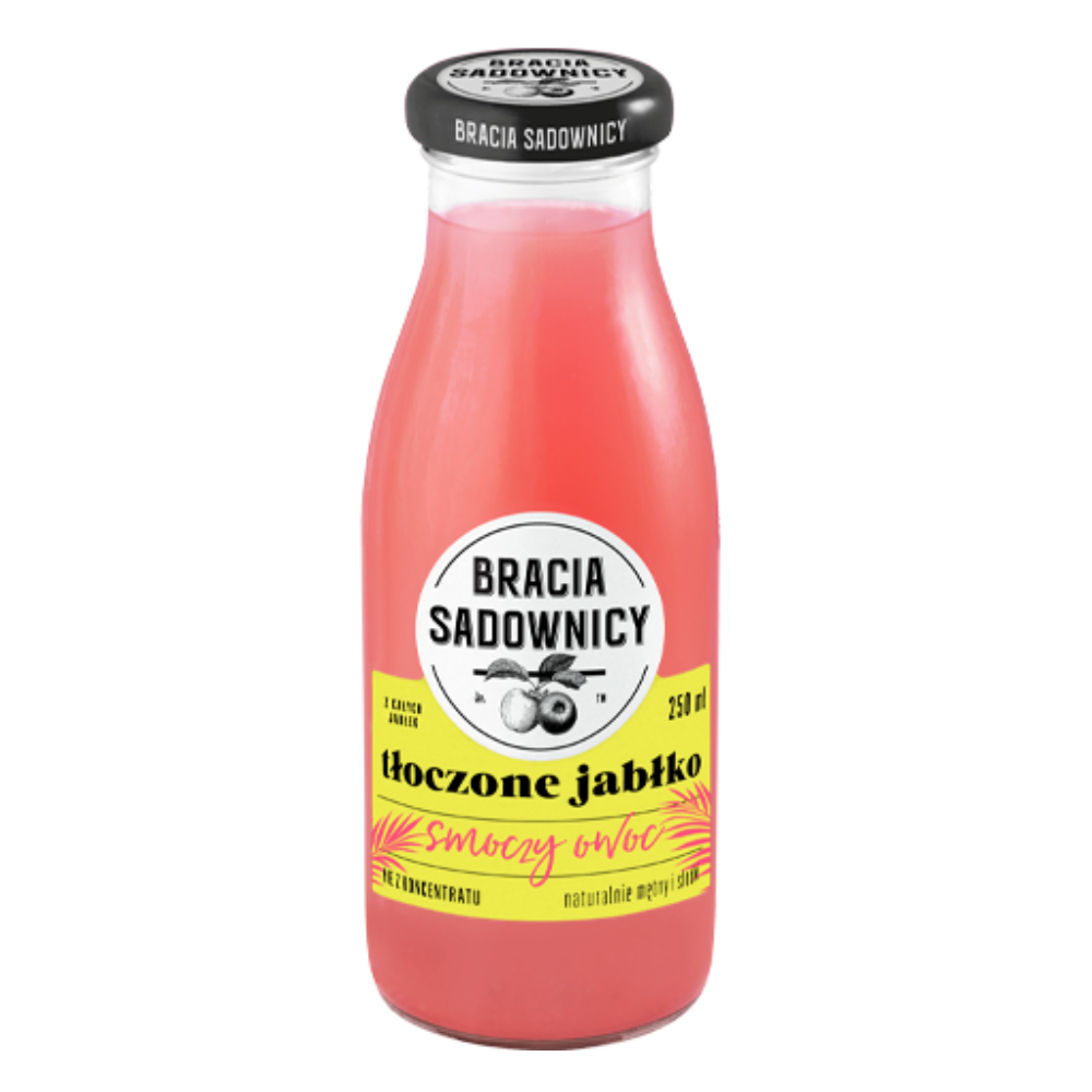 Sok Bracia Sadownicy Tłoczone Jabłko Smoczy Owoc 250 ml