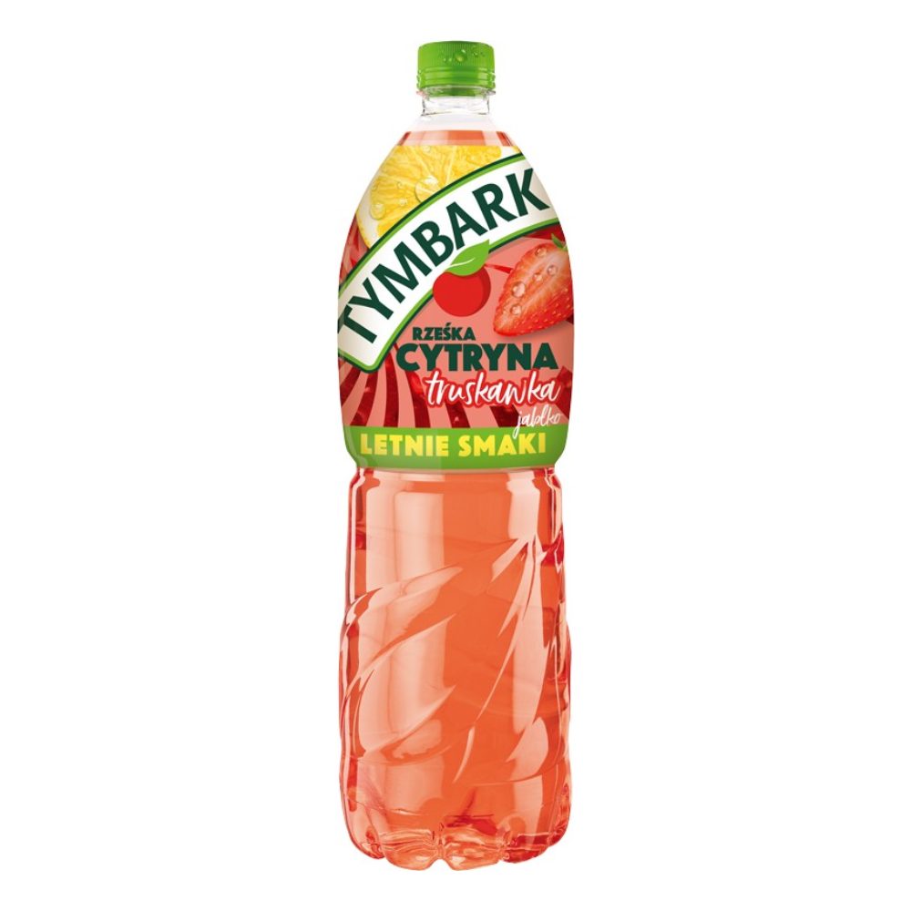 Napój Tymbark Aseptic Jabłko Cytryna Truskawka 2000 ml