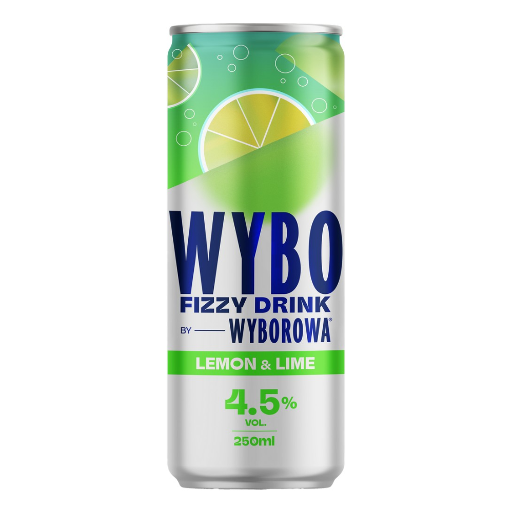 RTD Wybo Fizzy Drink Lemon & Lime 4,5% 250 ml