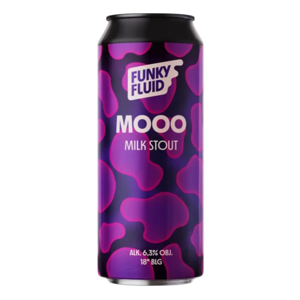 Piwo Funky Fluid: Mooo 6,3% 500 ml puszka