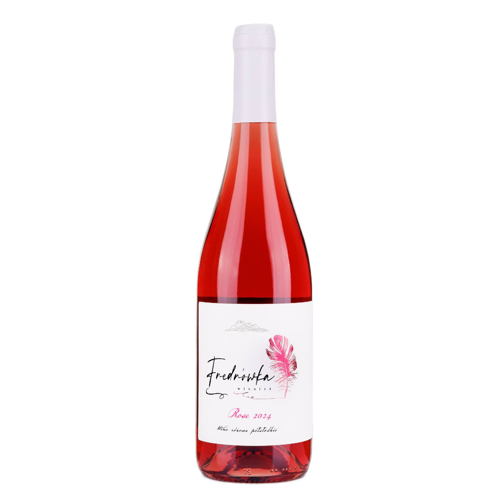 Wino Winnica Fredrówka Rose 2024 12% różowe półsłodkie 750 ml