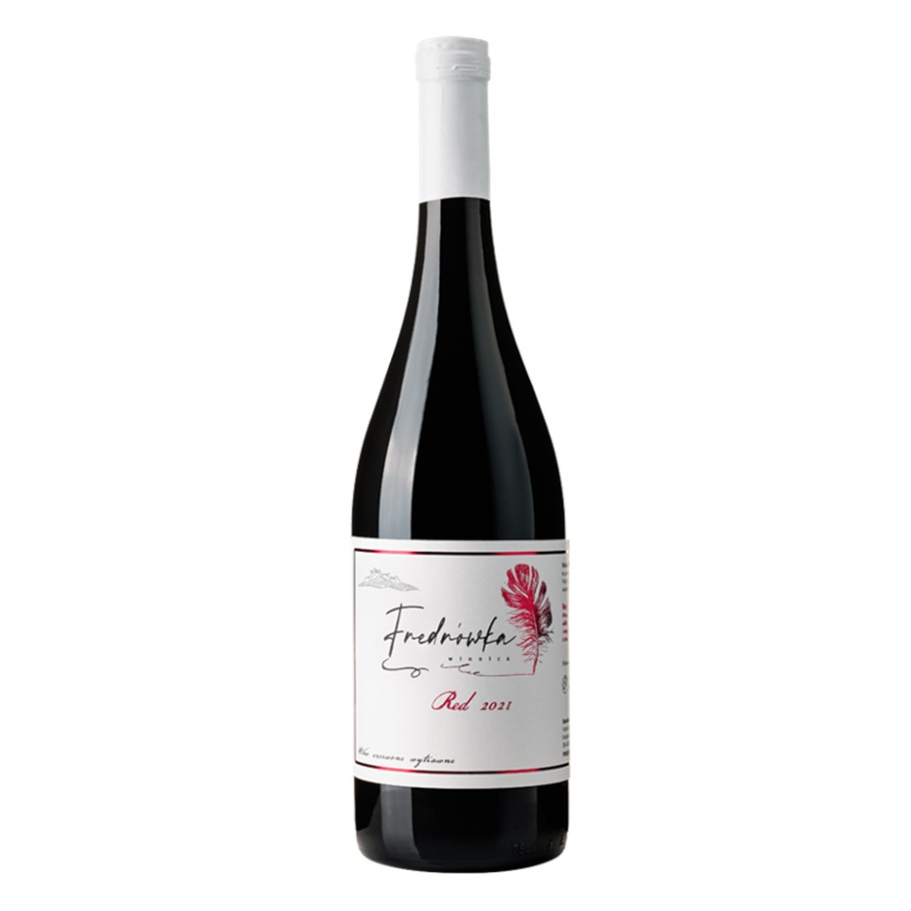 Wino Winnica Fredrówka Red 2021 12% czerwone wytrwane 750 ml