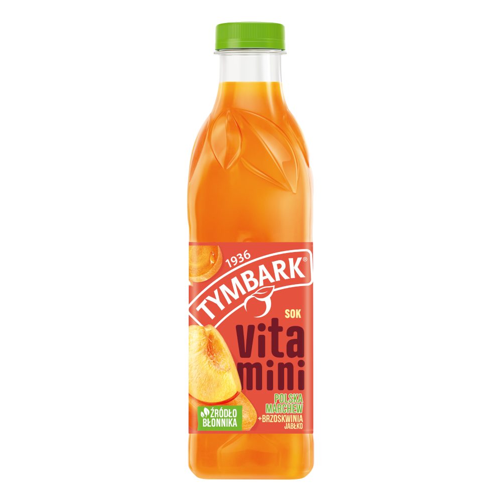 Napój Tymbark Vitamini Brzoskwinia Marchew Jabłko 1000 ml