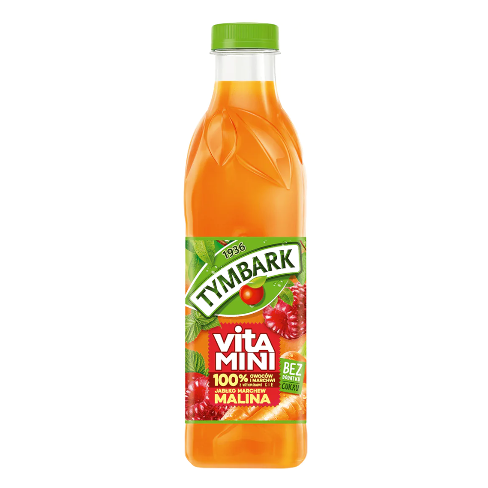 Sok Tymbark Vitamini Marchew Jabłko Malina 1000 ml