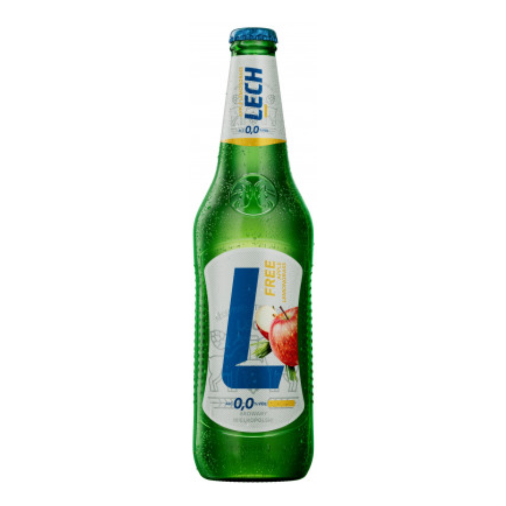 Piwo Lech Free Apple Lemongrass 0% 500 ml