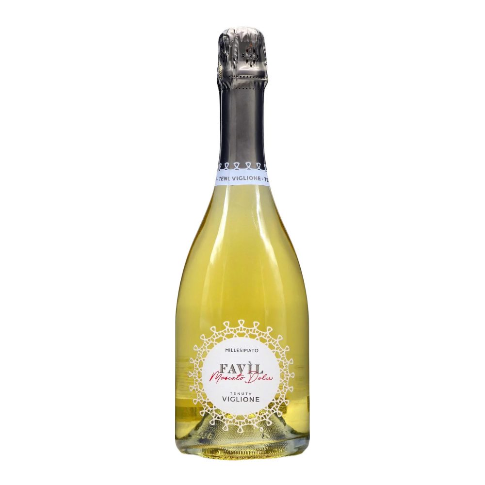 Wino musujące Viglione Favil Moscato Spumante Dolce 10,5% białe pólsłodkie 750 ml