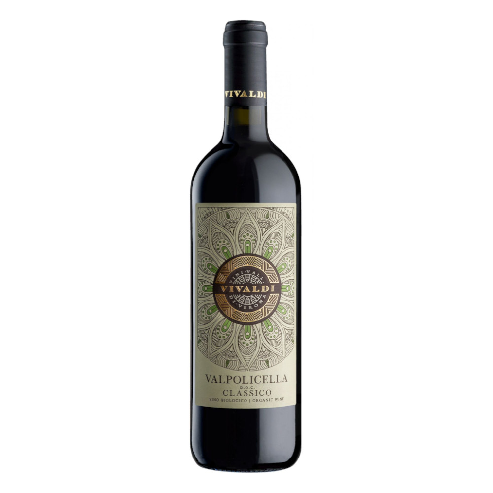 Wino Vivaldi Valpolicella Classico Biologico 2018 12,5% czerwone wytrwane 750 ml