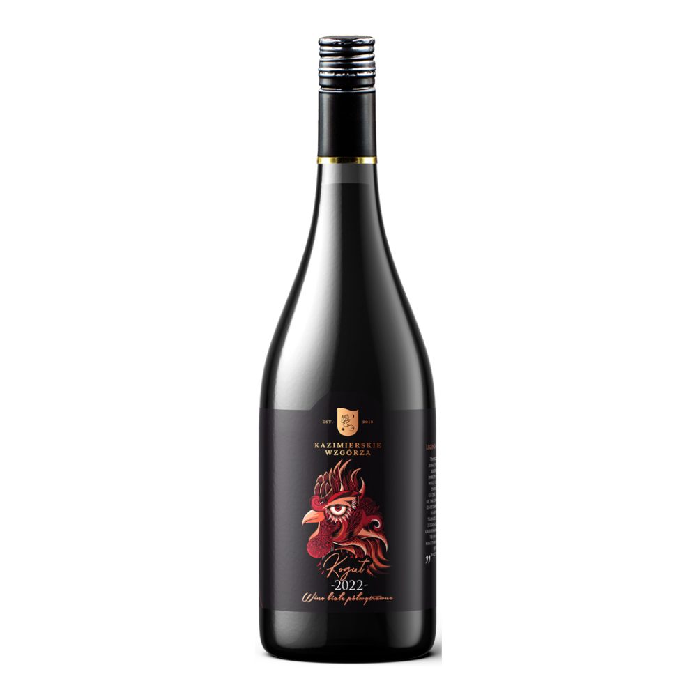 Wino Kazimierskie Wzgórza Kogut 11,5% białe półwytrawne 750 ml