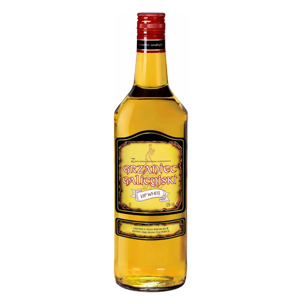 Wino Grzaniec Galicyjski VIP White 12% białe słodkie 1000 ml