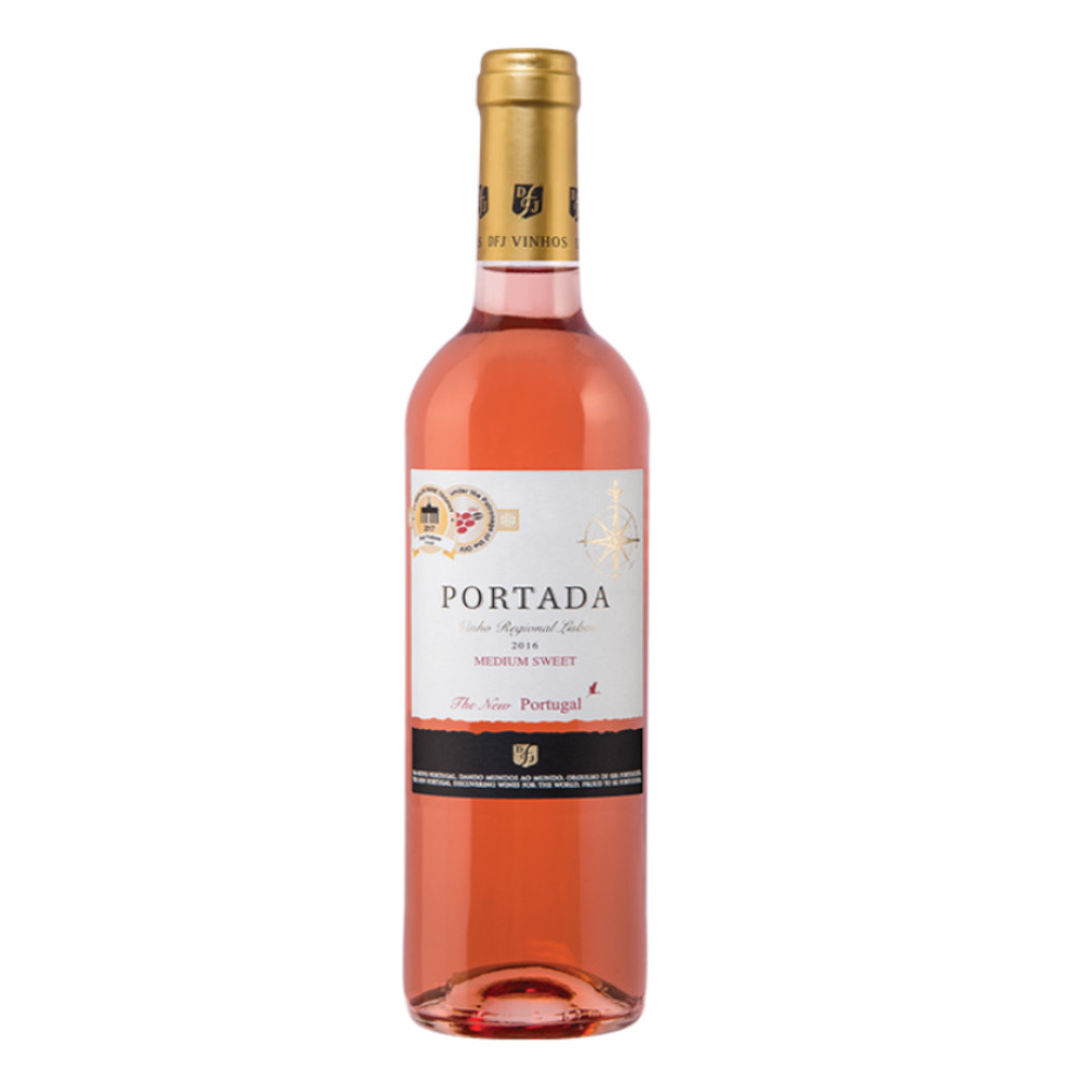 Wino Portada Lisboa 12% różowe półsłodkie 750 ml