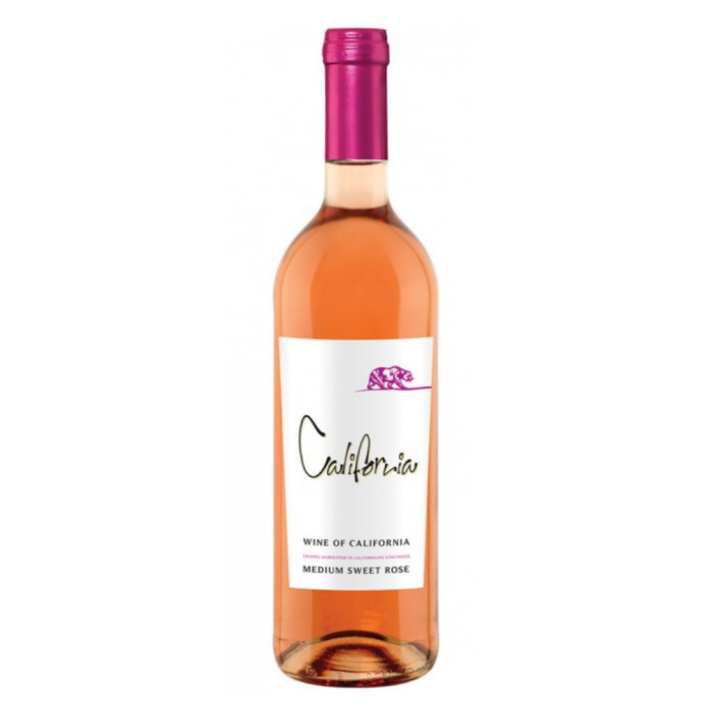 Wino California Bear 11% różowe półsłodkie 750 ml