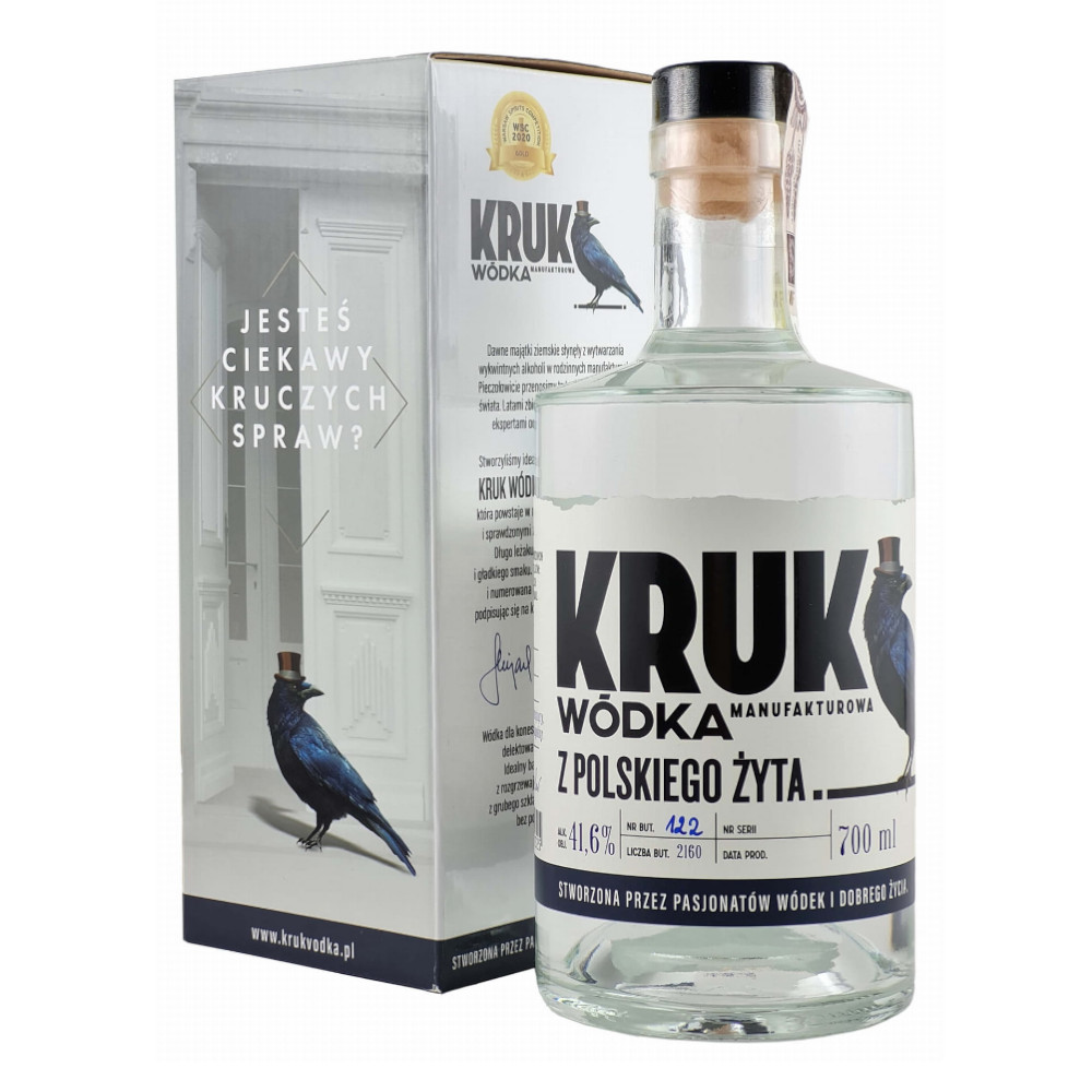 Wódka Kruk z Polskiego Żyta 41,6% 700 ml kartonik