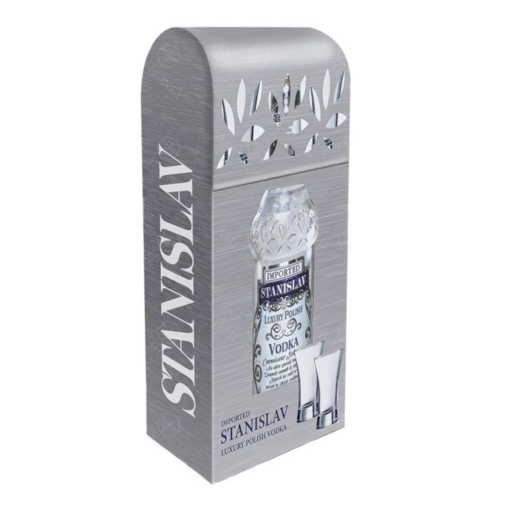 Wódka Stanislav Luxury 40% 700 ml + 2 kieliszki
