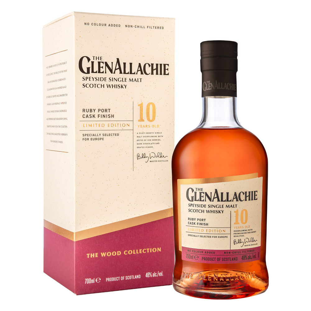 Whisky Glenallachie 10 YO Ruby Port Wood 48% 700 ml  kartonik