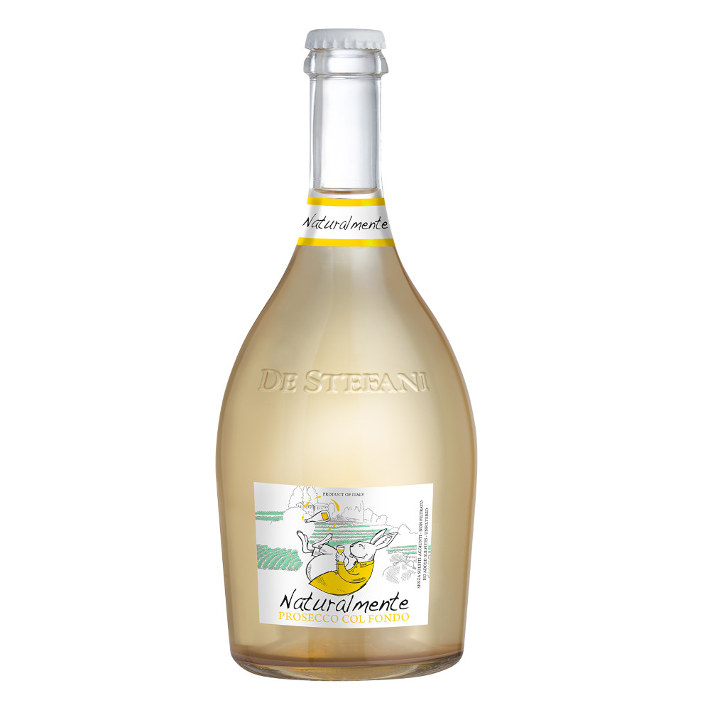Wino De Stefani Prosecco Col Fondo 2021 Naturalmente 10,5% białe wytrawne 750 ml