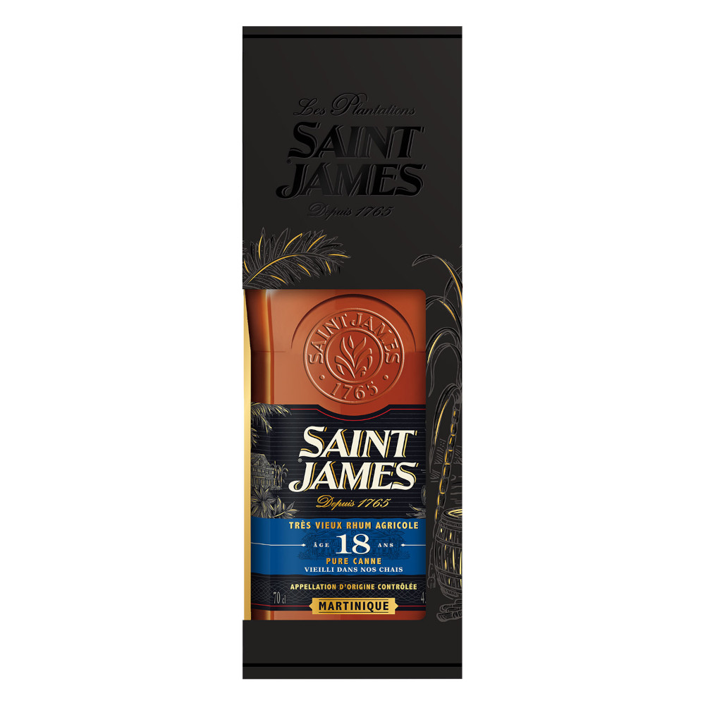 Rum Saint James Vieux Age 18 Ans 43% 700 ml kartonik
