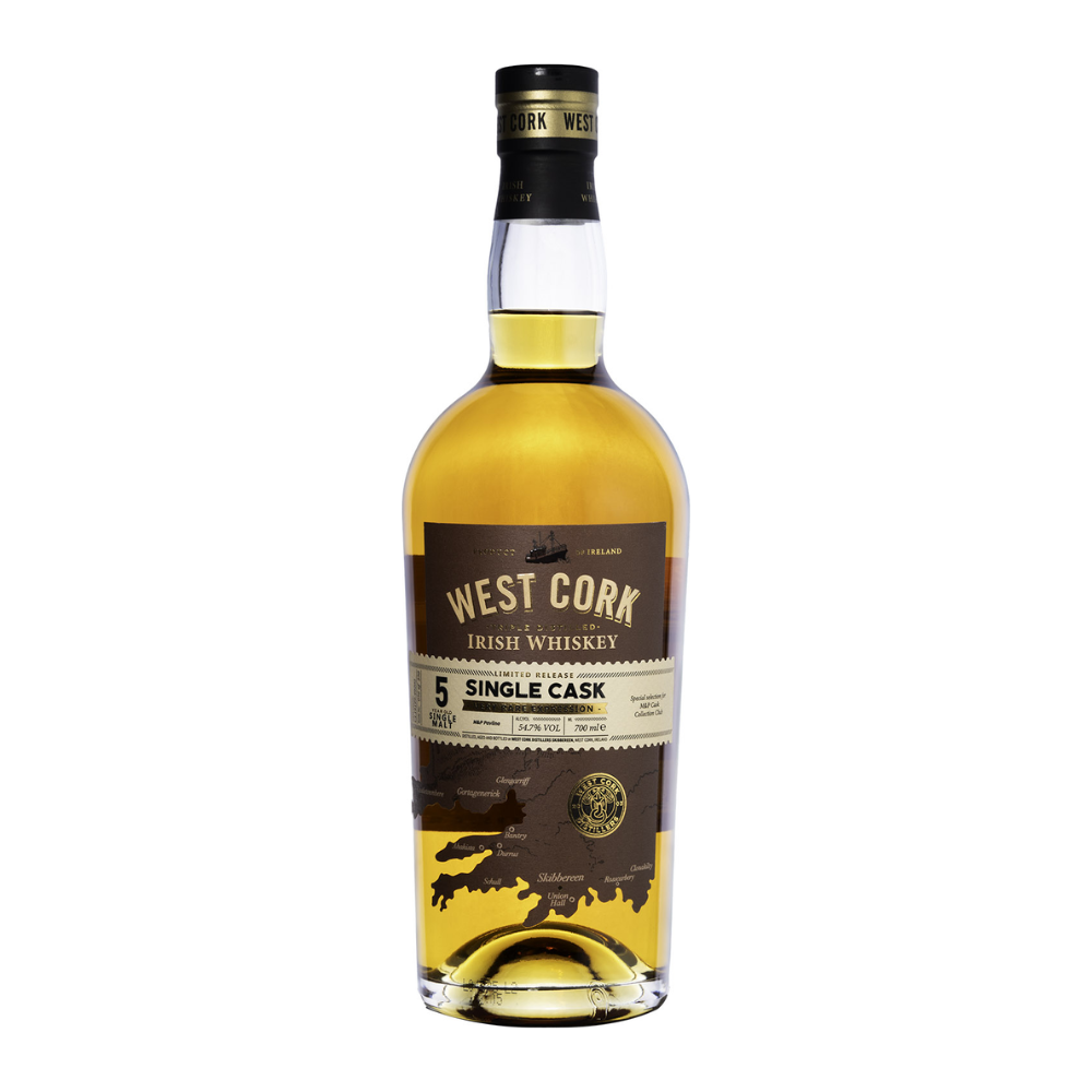 Whisky West Cork 5 YO Single Cask M&P 54,% 700 ml