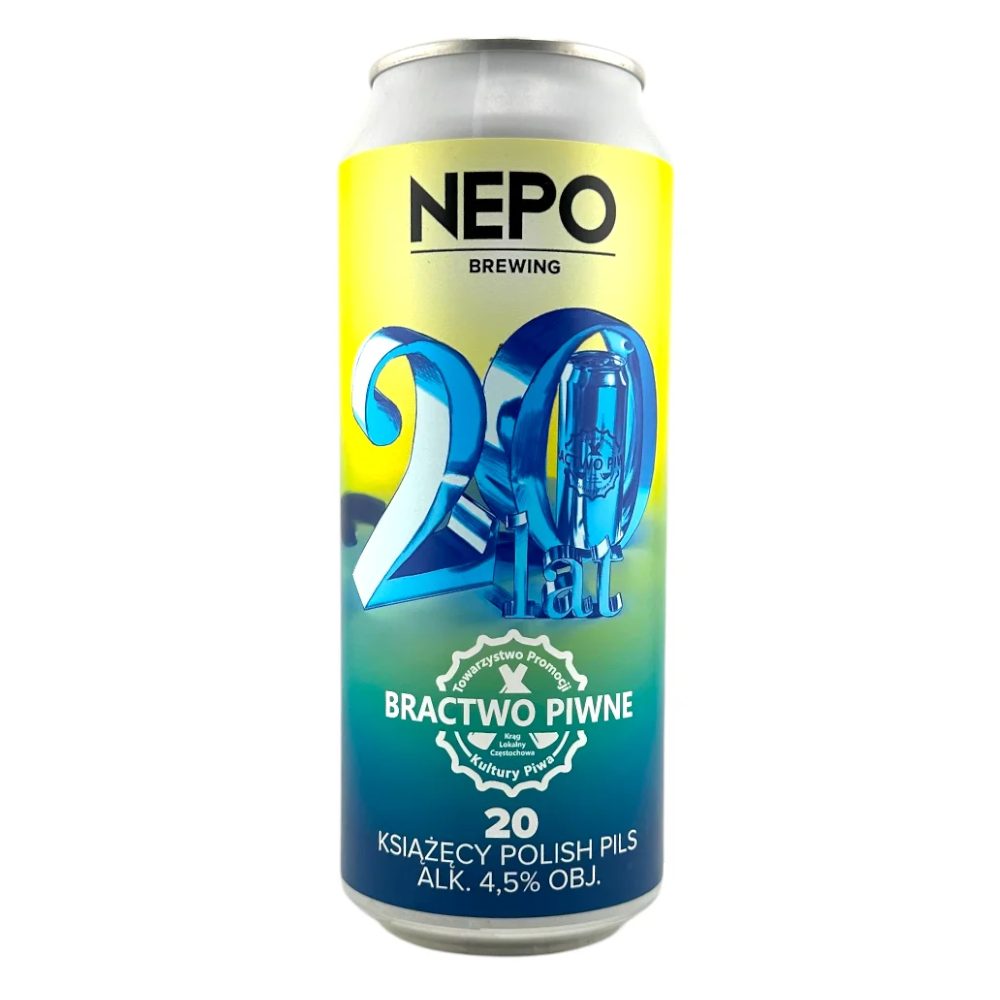 Piwo Nepomucen – Bractwo Piwne 20 lat Książęcy Polish Pils 4,5% 500 ml puszka
