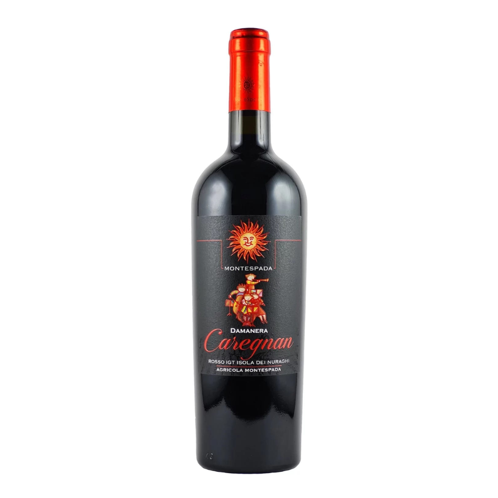 Wino Montespada Damanera Caregnan wegański czerwone wytrawne 750 ml