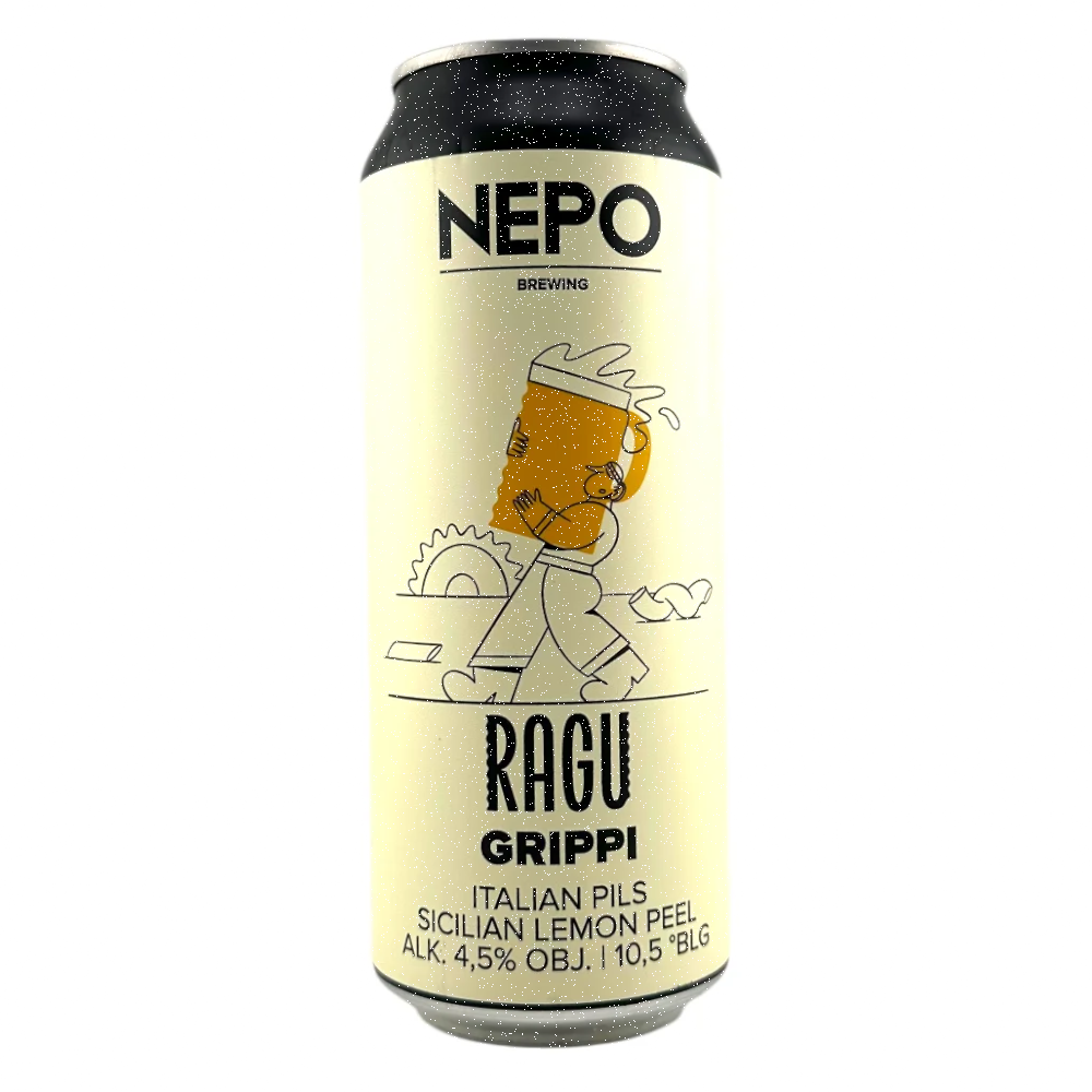 Nepomucen Ragu Grippi - Italian Pils Sicilian Lemon Pell 4,5% 500 ml puszka